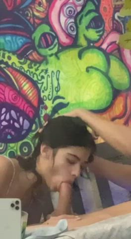 ahegao blowjob butt plug deepthroat pretty romantic clip