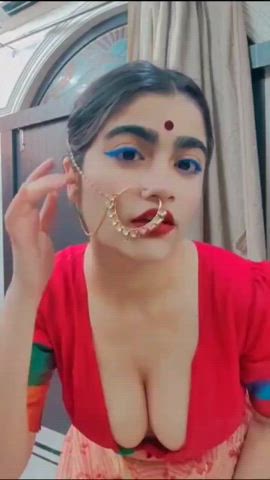 bhabi big tits boobs clothed desi indian tits clip