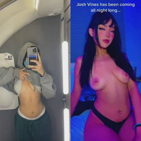 Iโm being slutty even in public <3