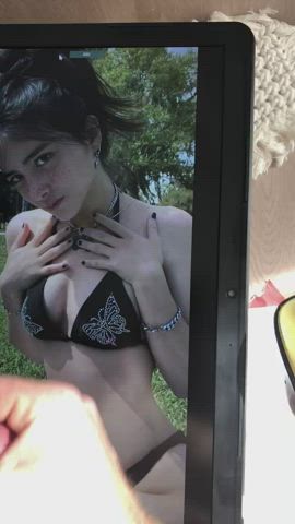 babe babecock bikini cock cumshot tribbing tribute clip