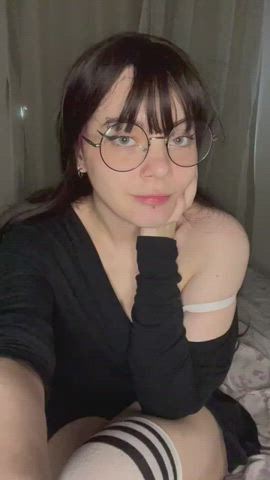 Big Tits Brunette Huge Tits Knee High Socks clip
