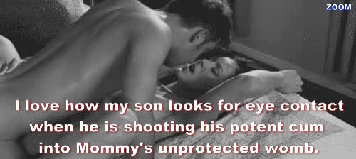 bed sex caption kissing missionary mom passionate son clip