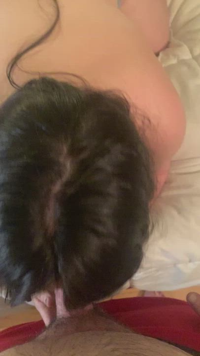 Blowjob Brunette Sucking clip