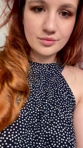amateur cute dress innocent long hair nipple play tease clip