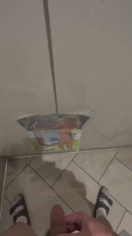 bathroom pissing public clip