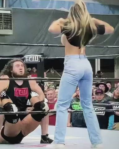big tits celebrity wrestling clip