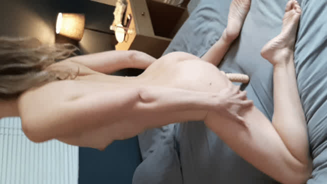 Ass Camgirl Dildo Homemade Hotwife Masturbating Riding Small Tits clip