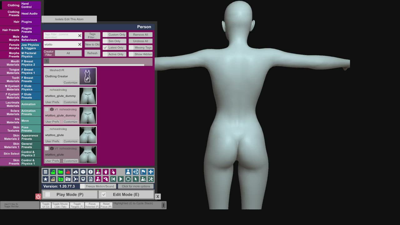 [NHNL] T001 : Wearable Tattoo for Glute