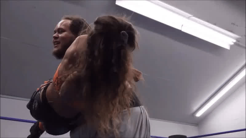 brunette white girl wrestling clip