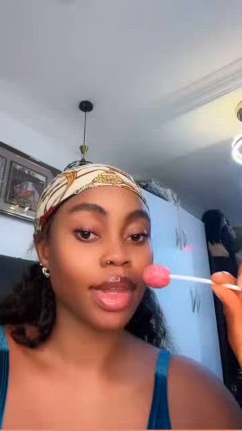 african ebony long tongue tongue fetish clip
