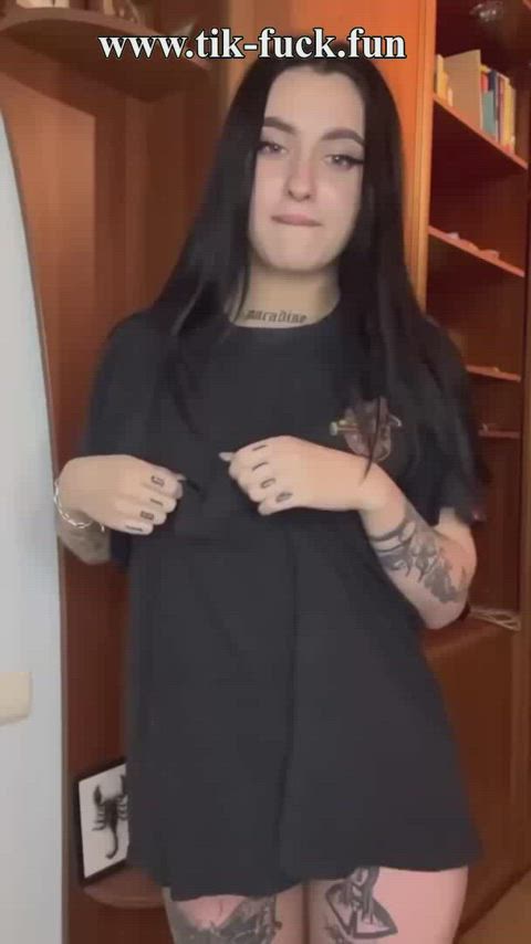 amateur big tits boobs cute pussy sex solo teen tiktok tits clip