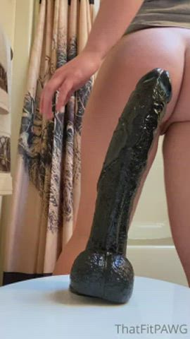BBC Dildo Masturbating Pawg clip