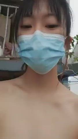 big tits camgirl dancing selfie clip
