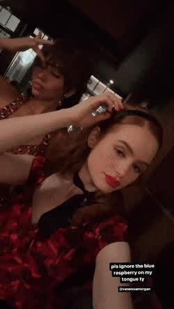 celebrity madelaine petsch redhead clip