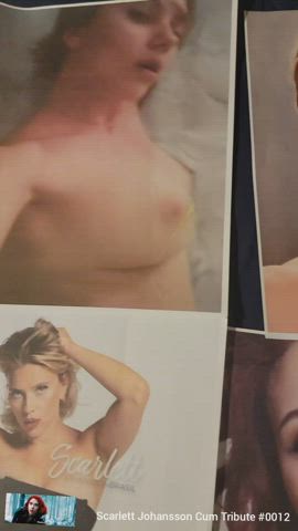 cumshot fleshlight scarlett johansson tribbing tribute clip