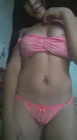 Asian Girlfriend Homemade Small Nipples Small Tits Stripping Teen clip