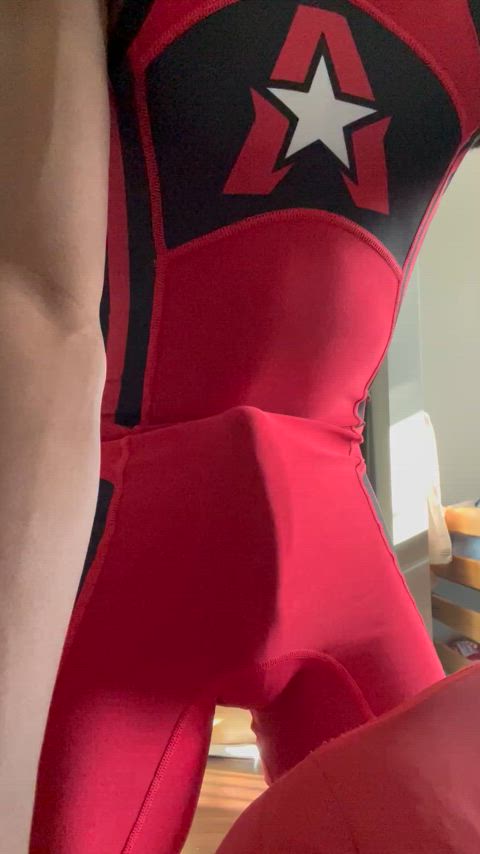 cum gay spandex clip