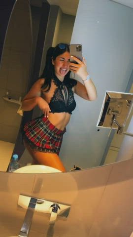Skirt Tease Teen clip