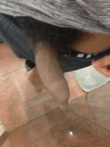 cute dickforlily jerk off little dick public clip
