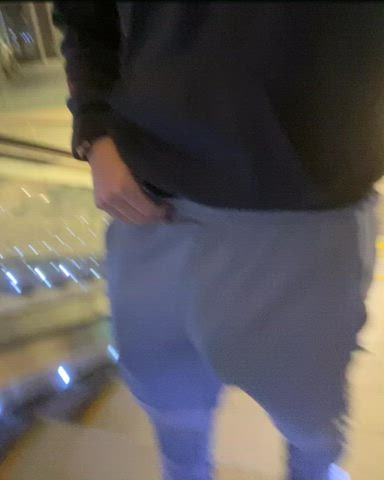 Big cock in public