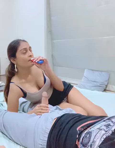 blowjob nails smoking clip