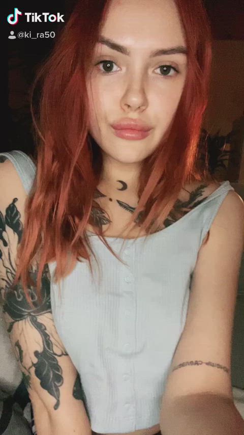exposed natural tits nipple piercing tattoo teen tiktok tits clip