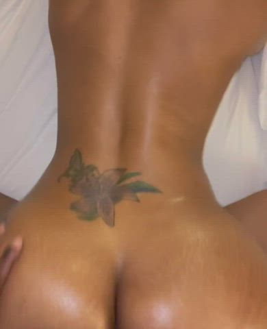 Close up dogggy of a fat ass.
