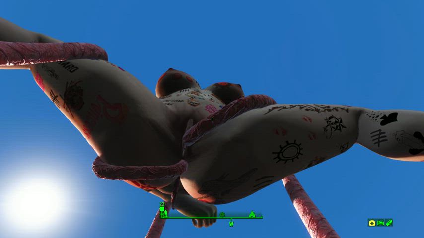 animation gamer girl tentacles clip
