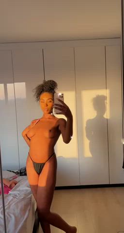 Boobs Cute Ebony Natural Tits Sex Doll Tits clip