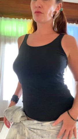I never wear a bra, and I love flashing my titties