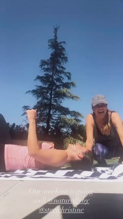 Celebrity Spandex Workout clip