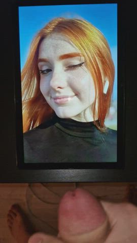 cum cumshot redhead tribute clip
