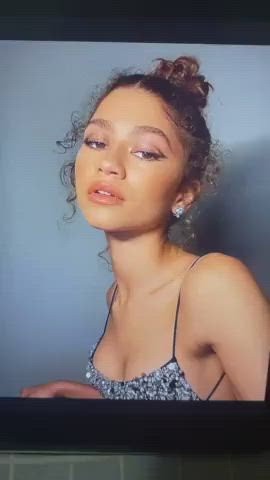 Cumshot Skinny Tribute Zendaya clip