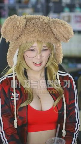asian cute korean model clip