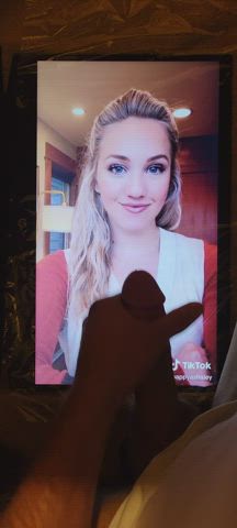 Blonde Cumshot TikTok Tribute clip