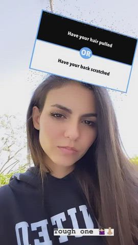 brown eyes celebrity eye contact non-nude pretty sfw vertical victoria justice clip