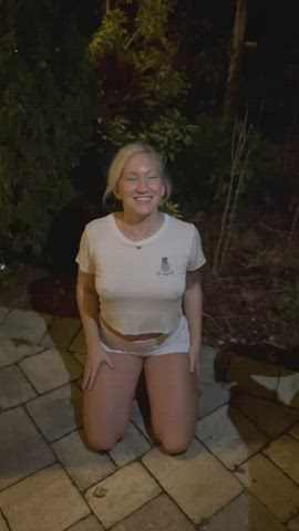 Double champagne facial = very wet T-shirt!