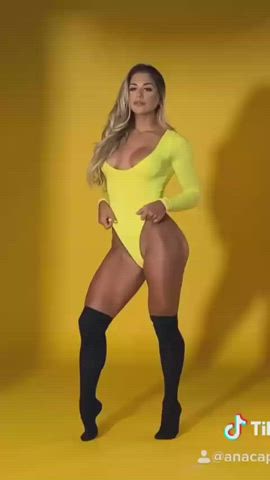Knee High Socks Model Softcore Solo clip