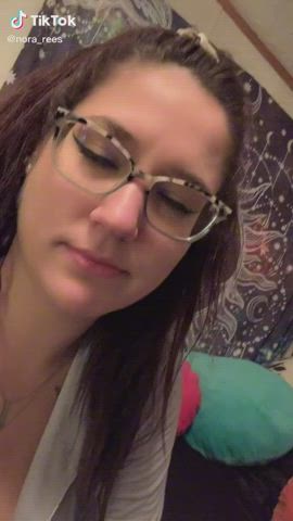 Glasses TikTok Tongue Fetish clip