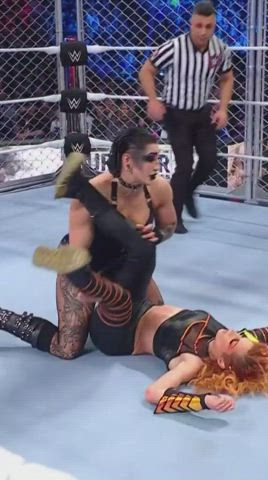 domination dominatrix legs up thick wrestling clip