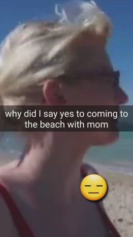 big tits mom public clip