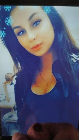brunette cum cumshot czech facial tribute clip