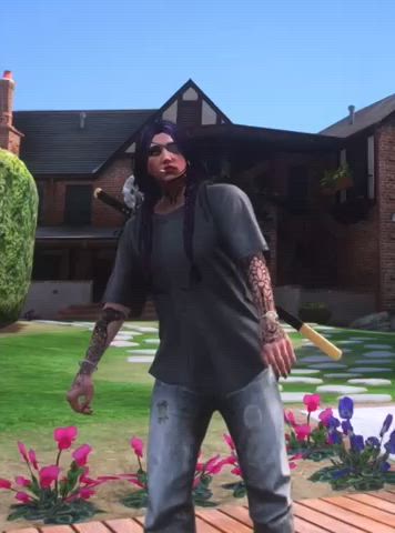 emo goth purple bitch clip