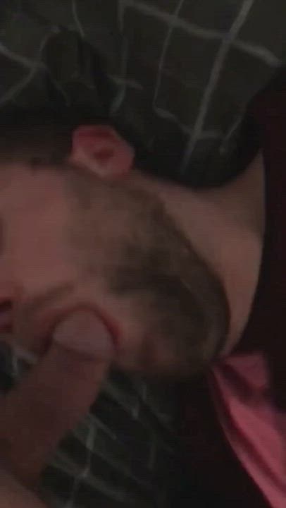 Closeted bi guy facefucked me
