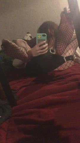 Femboy Fishnet Sissy clip