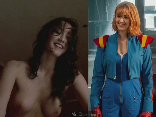 brunette celebrity groping natural tits redhead riding slow motion superheroine clip