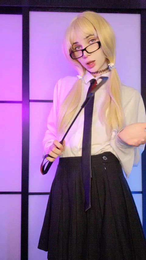 blonde cosplay dirty blonde femboy glasses sissy stockings trans transexual transgender