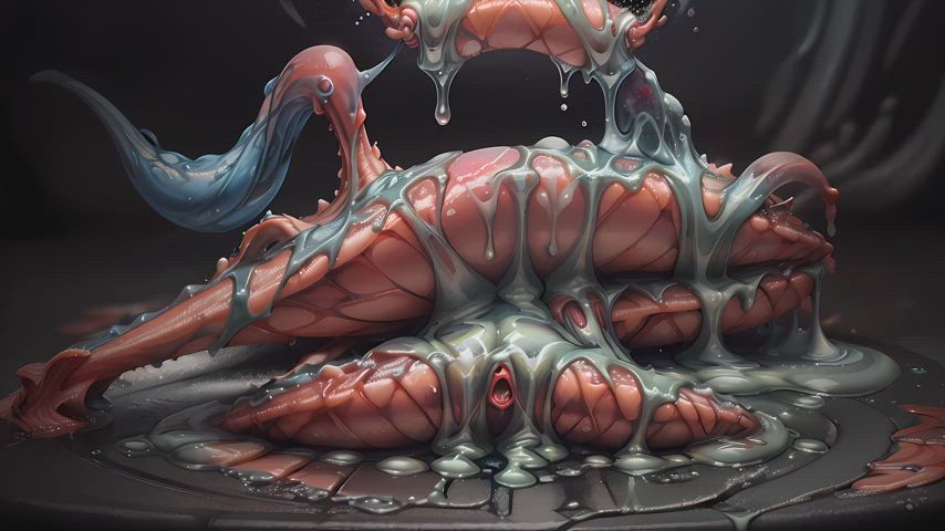 animation horror slime clip