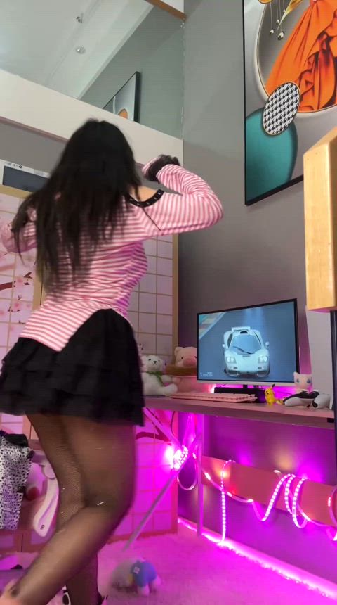 asian cute fishnet legs long legs schoolgirl r/supercutebabesjizzed clip