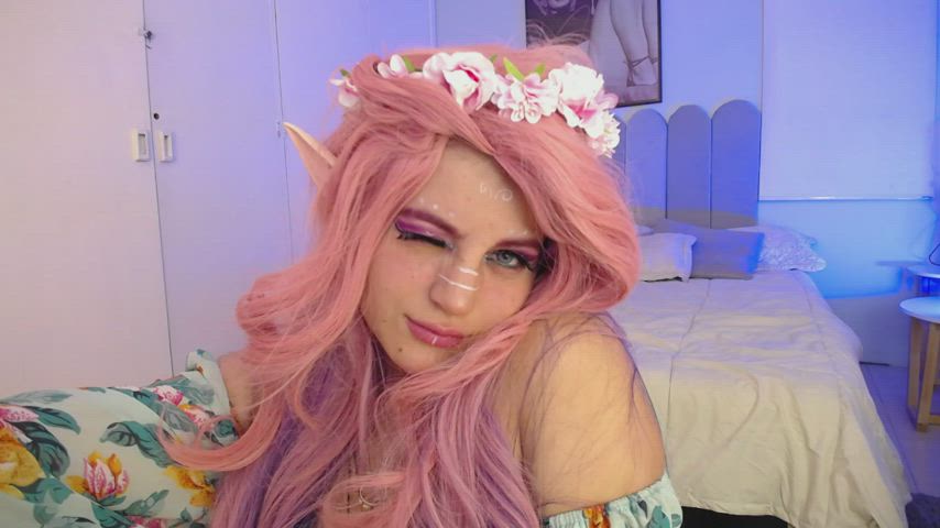 blue eyes cosplay elf fantasy german clip
